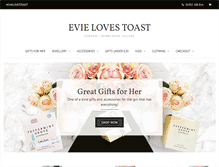 Tablet Screenshot of evielovestoast.com